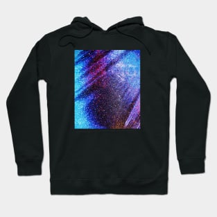 Colorful neon galaxy abstract Hoodie